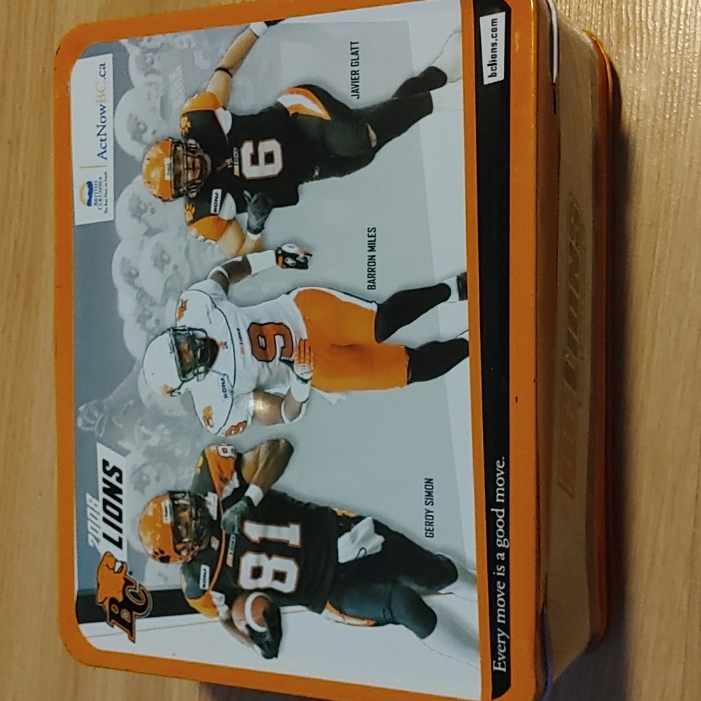 2008 BC Lions Lunch Box